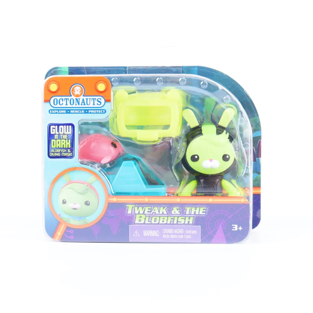 Octonauts 6 Different styles Barnacles Peso Kwazii Tweak Vegimal Gift box Anime Mini Action Figure Model Toys Christmas Gift