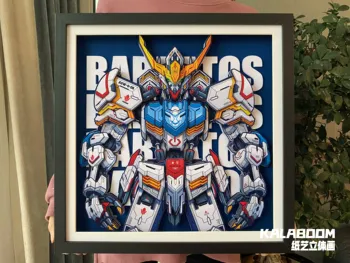 

3D GUNDAM RX-78-2 ZAKU BARBATOS ROOM DECORATION PHOTO FRAME DESK TOP DECORATED TOOLS FOR ROOM DIY