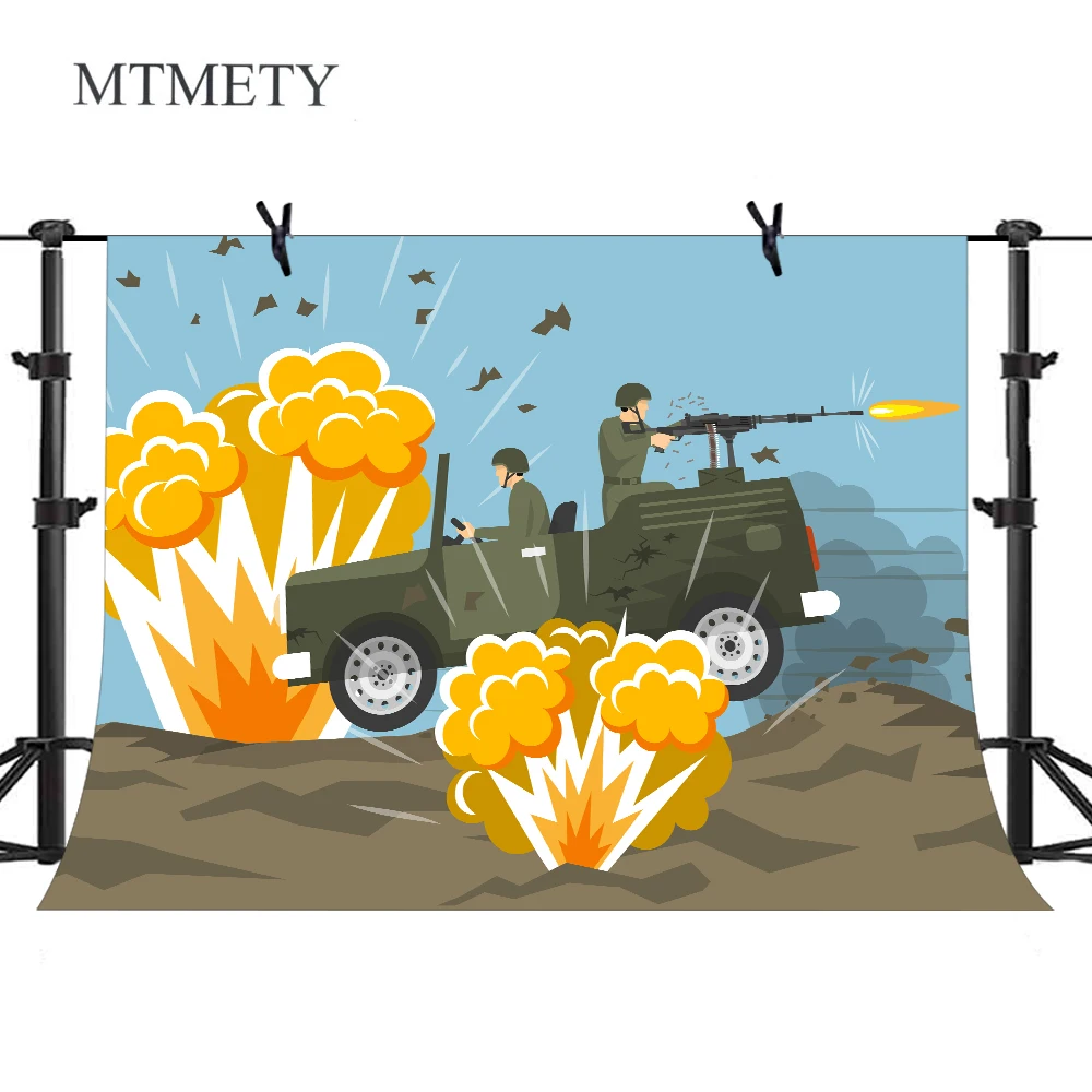 

MTMETY Game Photography Backdrop Boys Birthday Baby Shower Party Decoration Backgrounds For Photo Studio Custom Vinyl