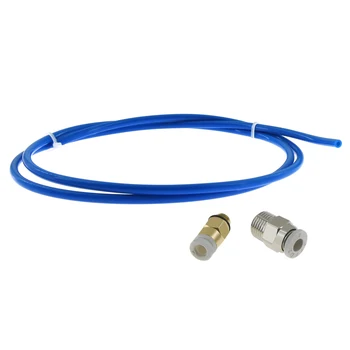 

1m ptfe tube pipe connectors 3d printer parts j-head hotend for CR-10S Printer ID 1.9mm OD 4mm Cloned Capricornus Tube
