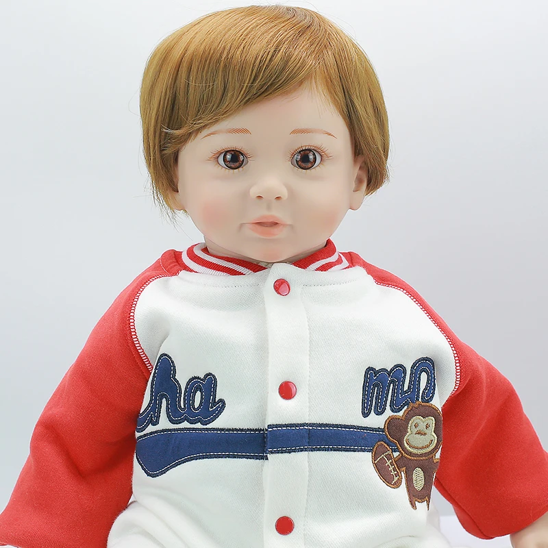 Rebron bebe 55 силиконовая Реалистичная кукла bebe регенерация мальчик девочка игрушка Сюрприз подарок на день детей Reborn boncas