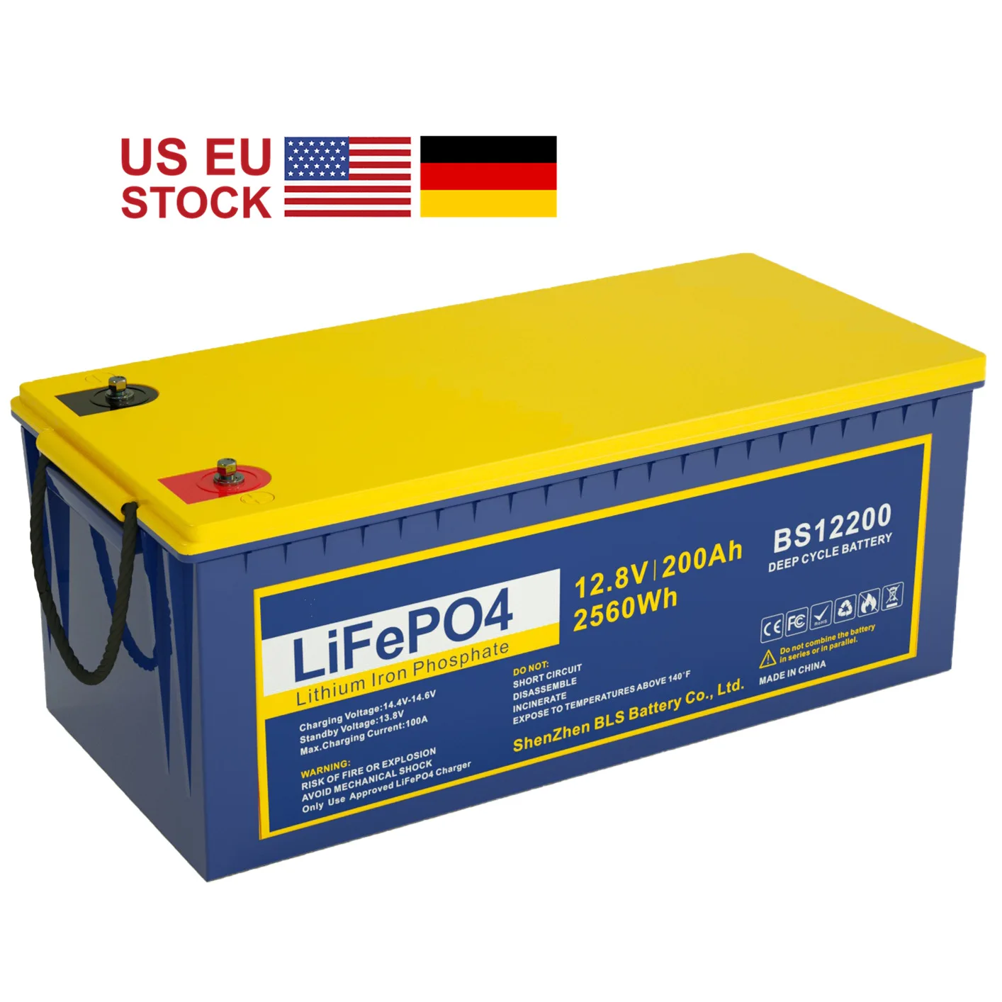12V 200Ah LiFePO4 Deep Cycle Battery with BMS Camp Replace 12.8V 100AH 280AH 300AH Power Solar RV BOAT US EU DHL UPS Fast Ship |
