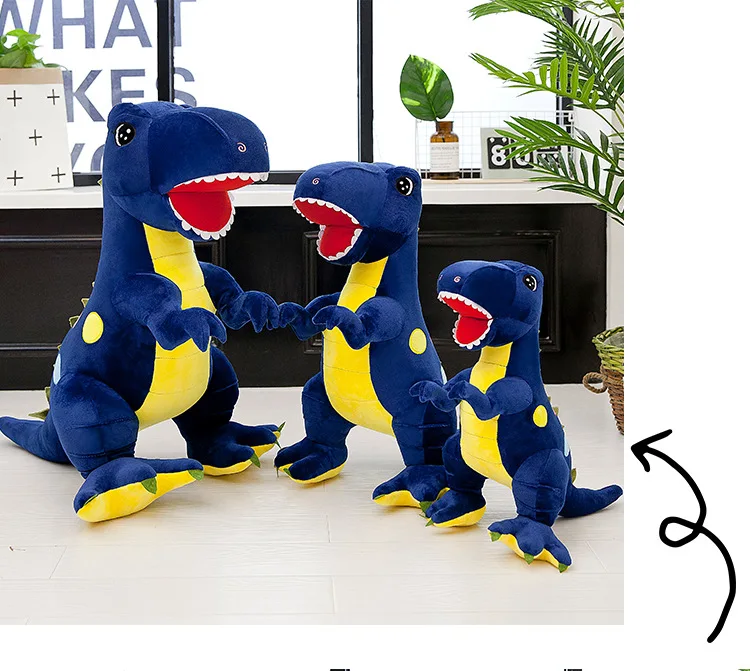 Стиль станция версия T-Rex плюшевая кукла подушка мягкая игрушка динозавр Кукла Детская мультяшная кукла