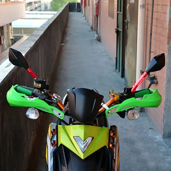 

Hot Motorcycle Mirror CNC Motorcycle Rearview Side Mirrors Street Sports Bike Rhombic Rearview Mirror