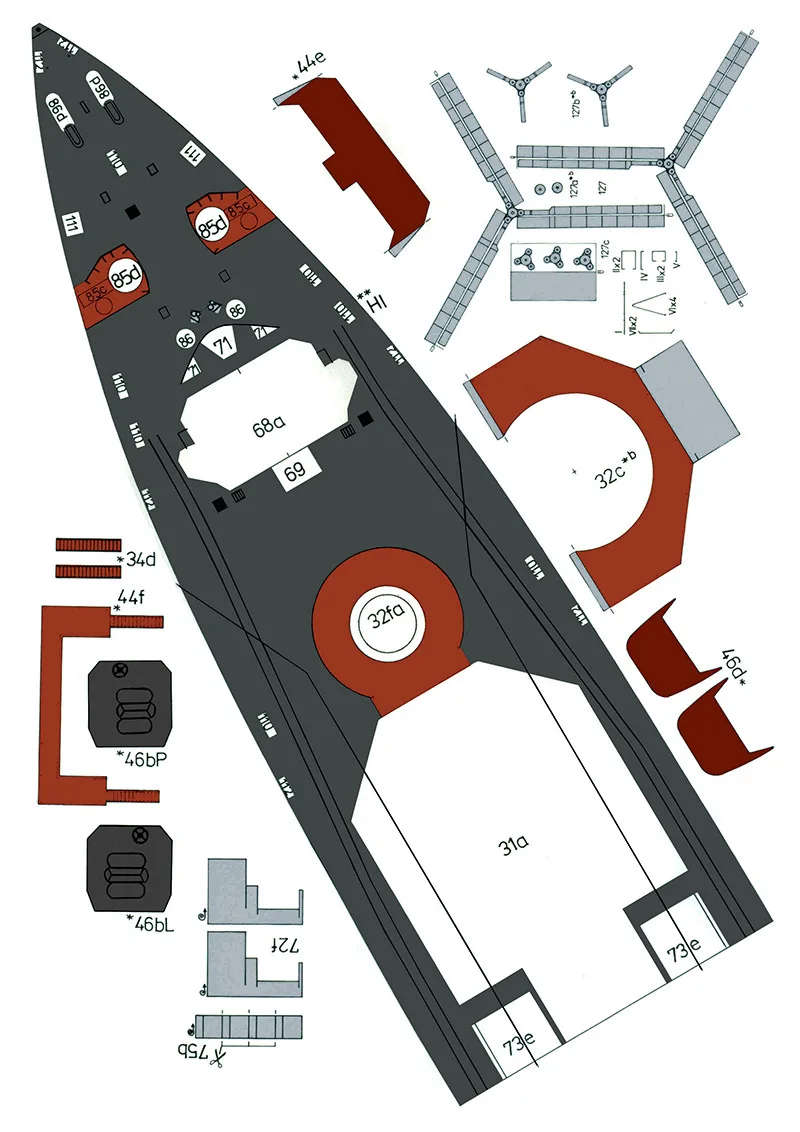 1: 200 антиподводная лодка адмирал Левченко DIY 3D бумажная карточка Модель Строительный набор строительные игрушки обучающая игрушка военная модель