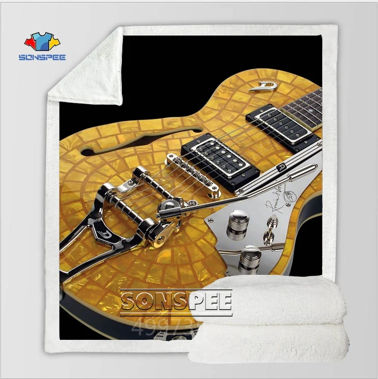 7 SONSPEE guitar Drum Harajuku, детское одеяло с 3D принтом для взрослых, одеяло для диванов, одеяло для путешествий, постельные принадлежности, фирменный магазин-аутлет, удобное K60 - Цвет: 7