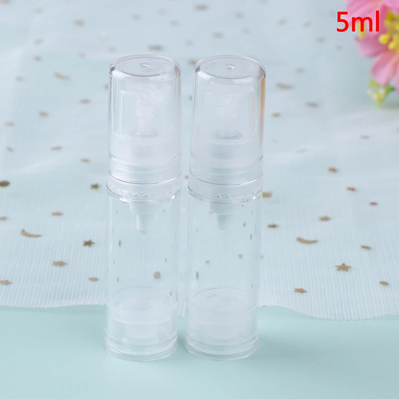 5ml D Clear 2 шт. 5/10/15 мл, прозрачный, для путешествий, пустой безвоздушный флакон для вакуумного насоса бутылки многоразового Пластик бутылка для лосьона - Цвет: 5ml D Clear