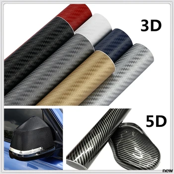 

30x127cm 3D 5D car carbon Fiber Vinyl Wrap Film sticker and Decals FOR Hyundai CCS NEOS-3 Accent SR HND-4 Blue-Will i-blue