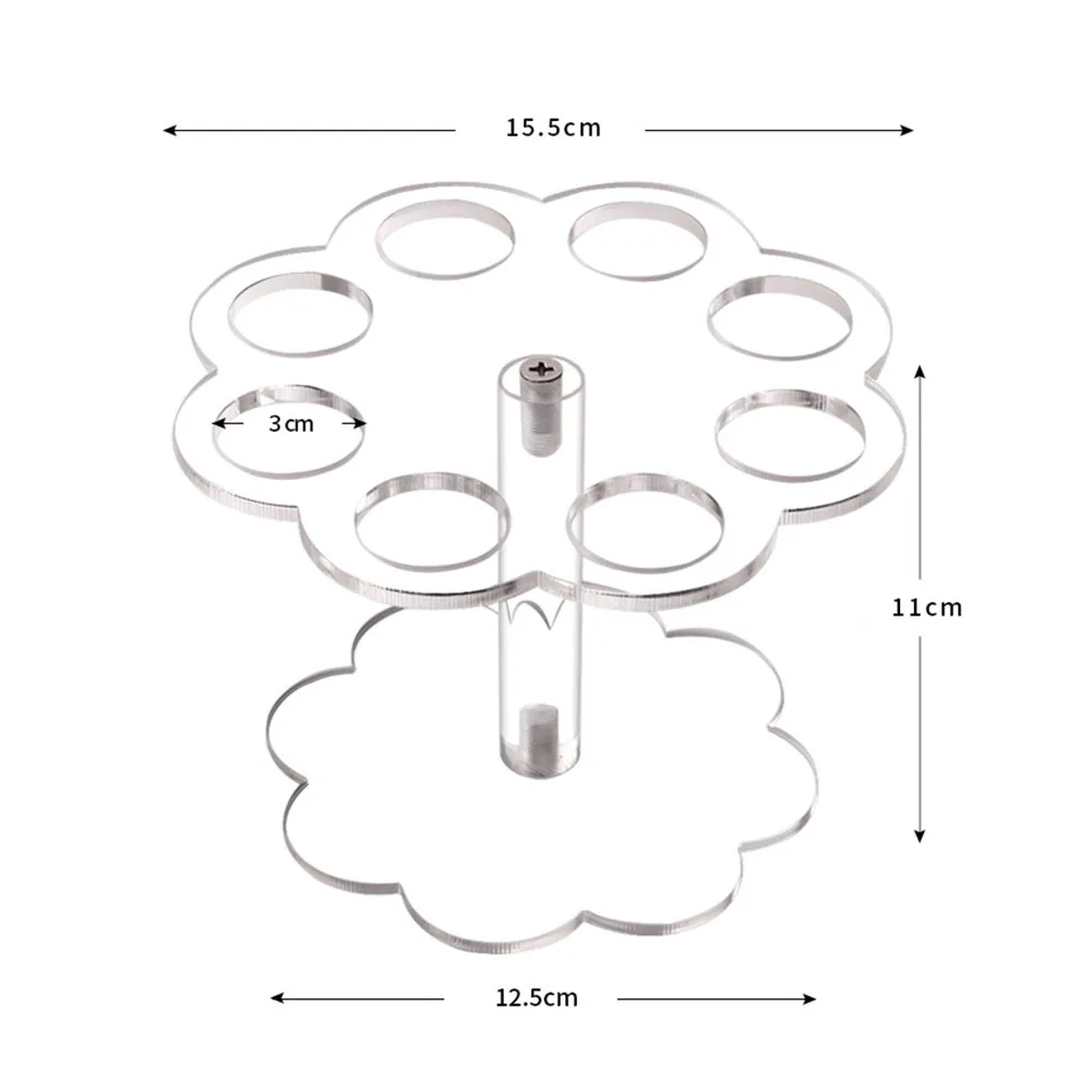 8 отверстий Съемный DIY практичные вечерние дисплей для кухни прозрачный Выпускной мороженое конус держатель многоразовые домашний стенд акриловый