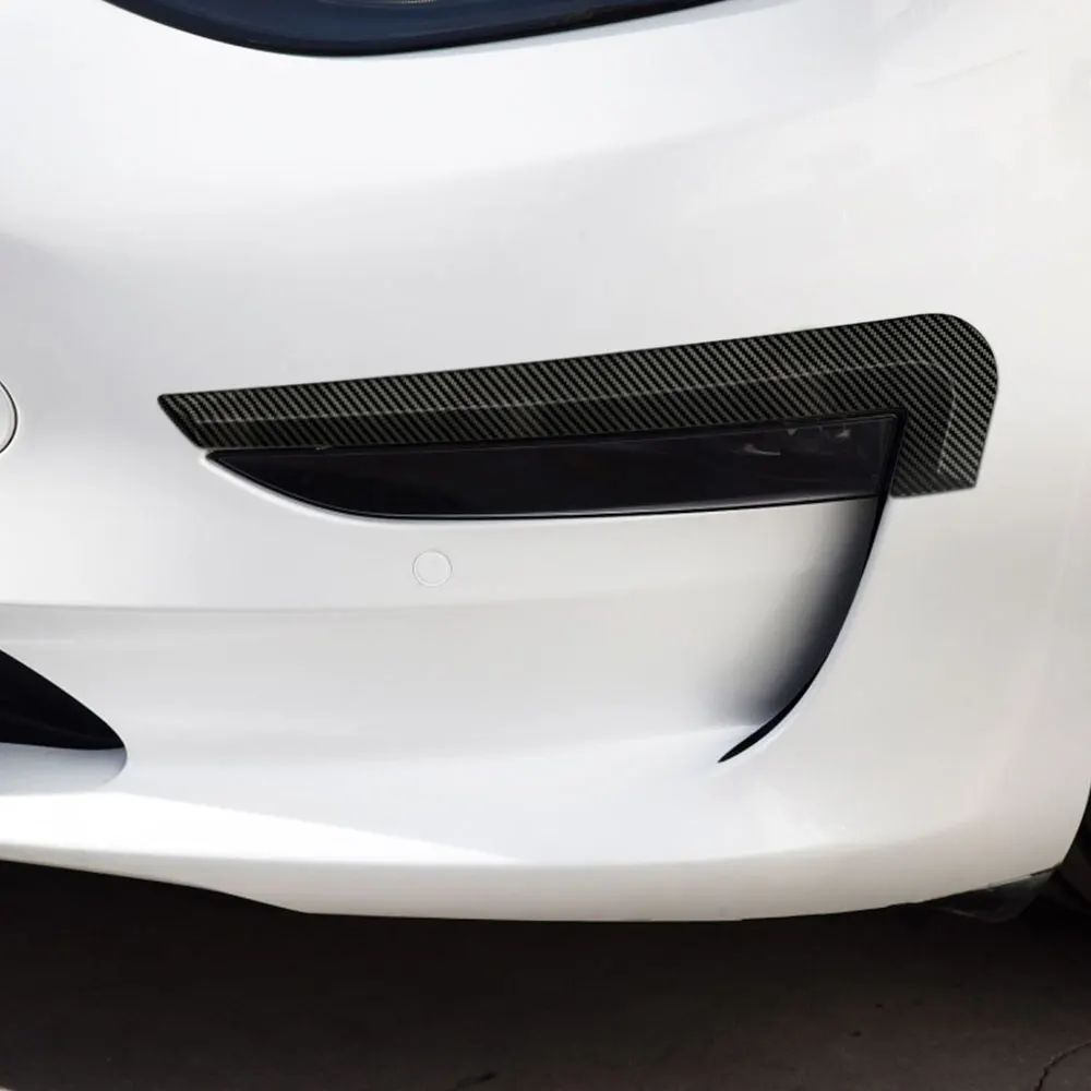 Автомобильный Стайлинг передняя противотуманная фара рамка Крышка для Tesla