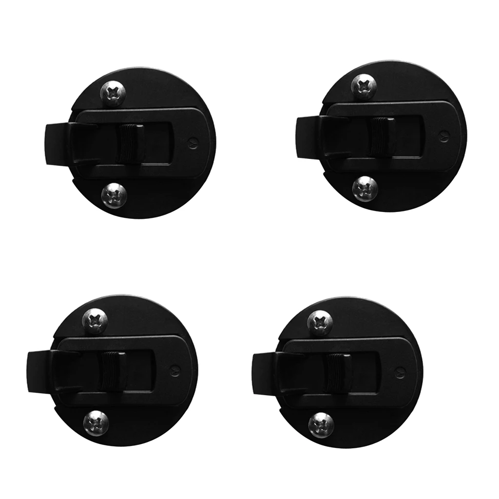 MagiDeal 16x круглый черный нейлон 2' заподлицо защелка лючок для морской лодки RV
