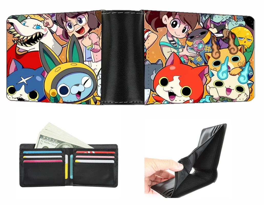 Monedero de kai para niños y cartera corta para hombre y mujer, para adolescentes, monedero corto de PU|Carteras| - AliExpress