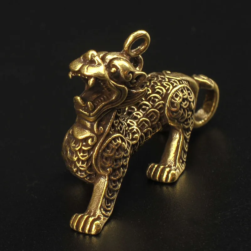 qilin brass keychain (2)