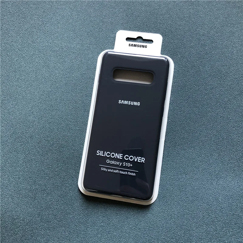 Жидкий силиконовый чехол для samsung Galaxy S10 Plus, шелковистый мягкий чехол для Galaxy S10+ S10 Lite/S10E с закрытым дном - Цвет: dark blue