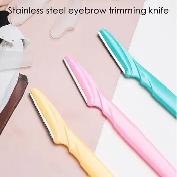 

3 pcs/Set Eyebrow Shaping Knife Unisex Eyebrow Trimming Beauty Tool Eyebrows Random color eyebrow trimmer shaving knife makeup