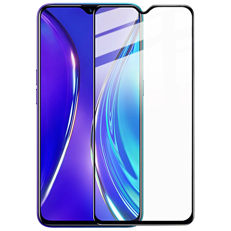 Для Realme X2 защита экрана из закаленного стекла Imak Pro+ версия полное покрытие Закаленное стекло Защитная для OPPO Realme X2 - Color: Black