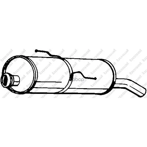 Основной Глушитель Peugeot 206 98 Bosal арт. 190355