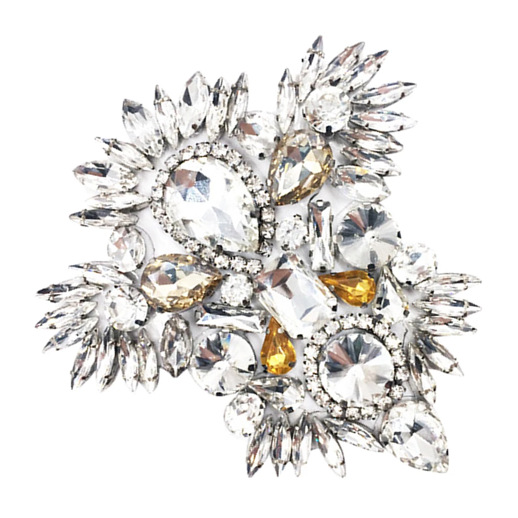 rhinestone star design bridal shoe patch Luxury Crystal Shoe Clips Rinestone Bridal Shoe Buckles Decoration for Women