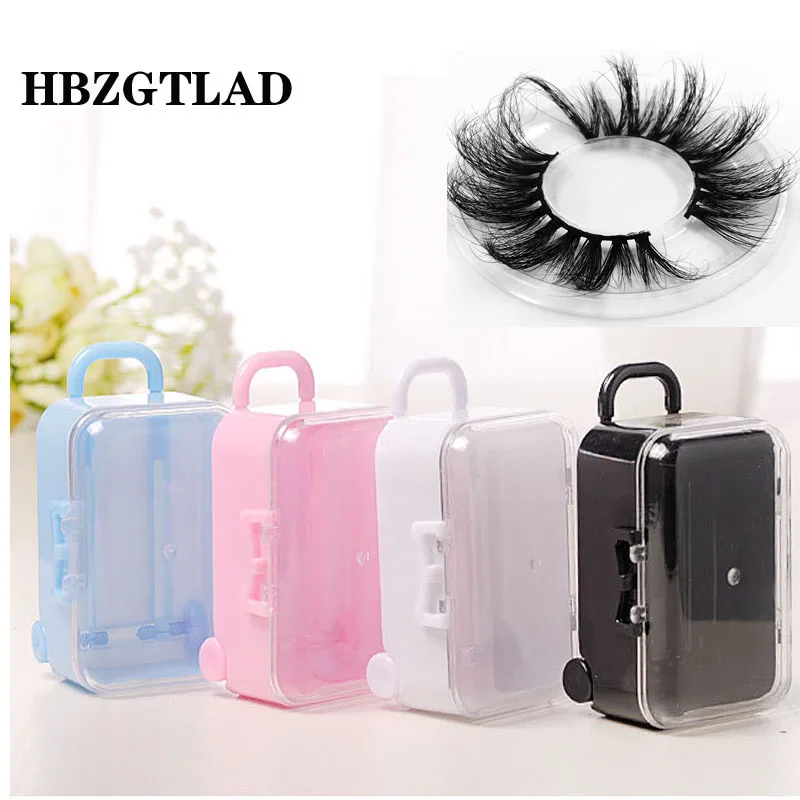 12 Pack Mini Suitcase Favor Box False Eyelashes Packaging Box Plastic  Rolling Empty Lash Boxes Trolley Tiny Suitcase Miniature Candy Box for  Travel