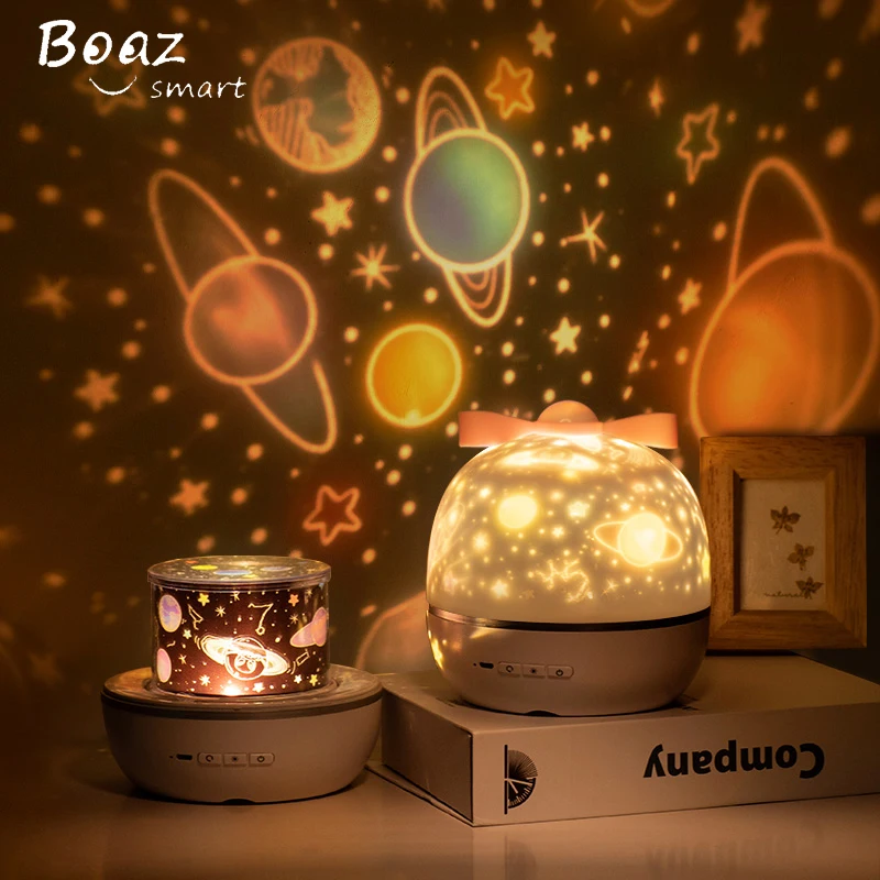 

BOAZ Ocean Starry Sky Rotating Projector Night Light 6 patterns Mode LED Laser Night Light Gift for Kids Children living/Bedroom