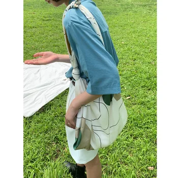 

South Korea INS Versatile Designer Spring and Summer Casual Bulk Bag Canvas Bag Hand Backpack Students Female
