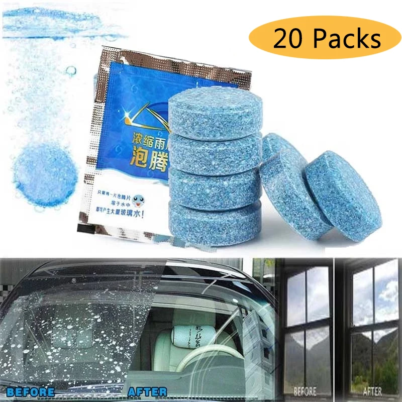 20 piezas accesorios para automóvil, limpiador de cristales y ventanas, limpiaparabrisas, limpiador de espejo de cristal, herramienta removedora de manchas