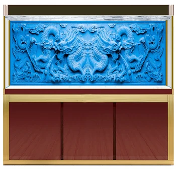 

[JX-2014] Fish tank background HD dragon series aquarium sticker mural decoration painting pattern size can be customized