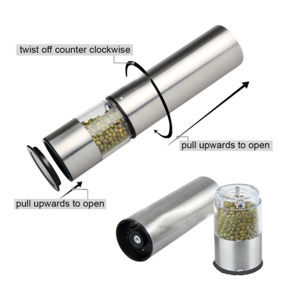 Электрическая шлифовальная машина для соли и перца (1 упаковка) кухонная