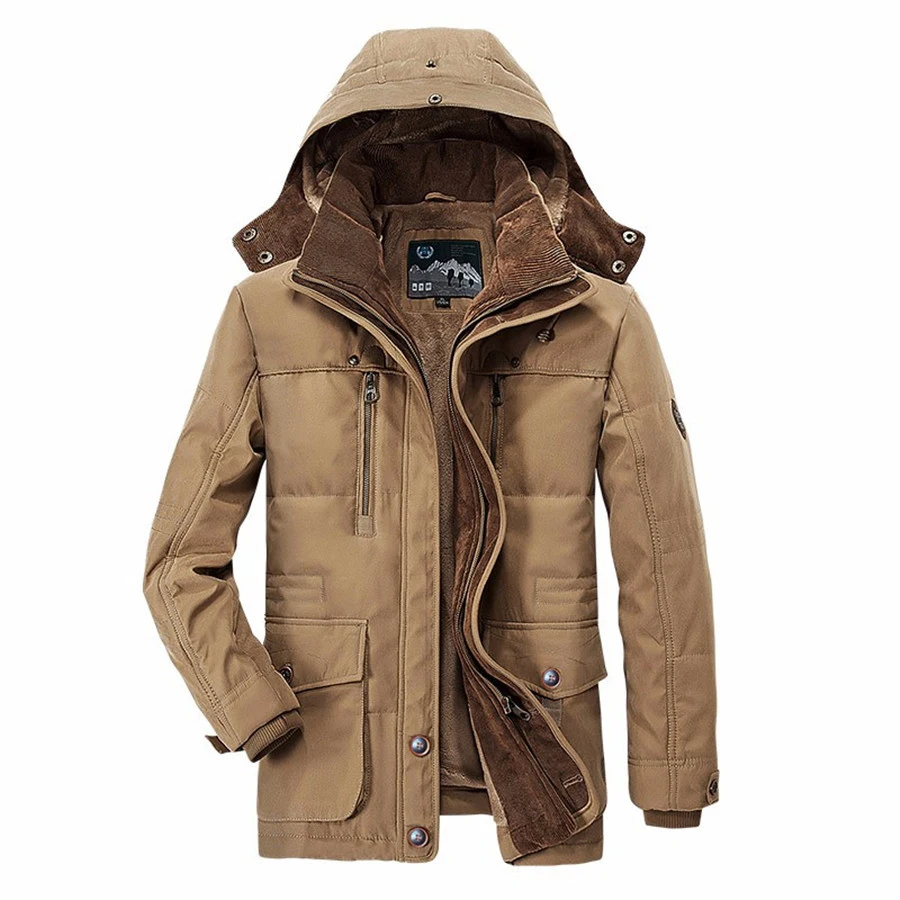 Зимняя мужская куртка, 5XL, 6XL, теплое пальто большого размера,, уплотненная ветровка, высокое качество, флис, хлопок, ватник, парка, пальто в стиле милитари