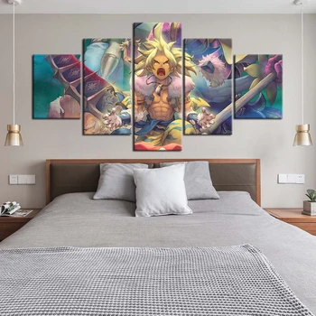 

5 Pieces Video Game Trials of Mana Canvas Painting HD Wallpaper Home Decor Wall Stickers Oil Painting Paint By Numbers Wall Art