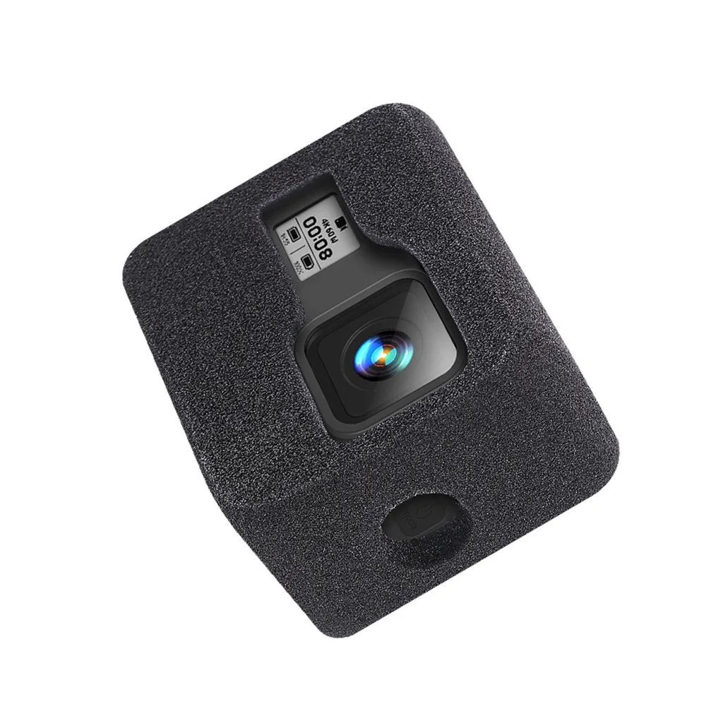 OMESHIN лобовое стекло Ветер шумоподавление губка пена чехол для GoPro Hero 8 корпус ветер крышка Черный аксессуары для экшн камеры