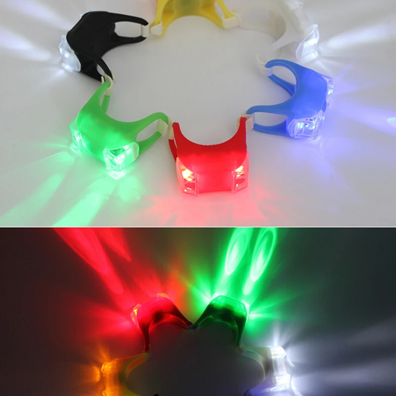 Sale Aubtec Bicycle Front LED Light Head Front Rear Wheel Bike Lights Waterproof Warning Cycling Lamp Light Bicycle Accessories 3