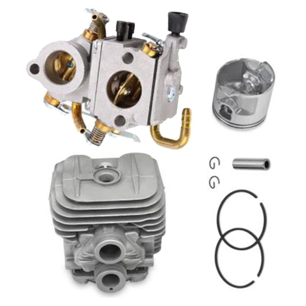 

Piston Kit With Rings Pin Collar Carburetor Cylinder Head For Stihl TS410 TS420 Accessories
