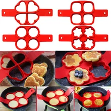 4 отверстия блинница антипригарный инструмент для приготовления яиц формы для кухни аксессуары для выпечки круглое сердце блинница для приготовления яиц сковорода флип