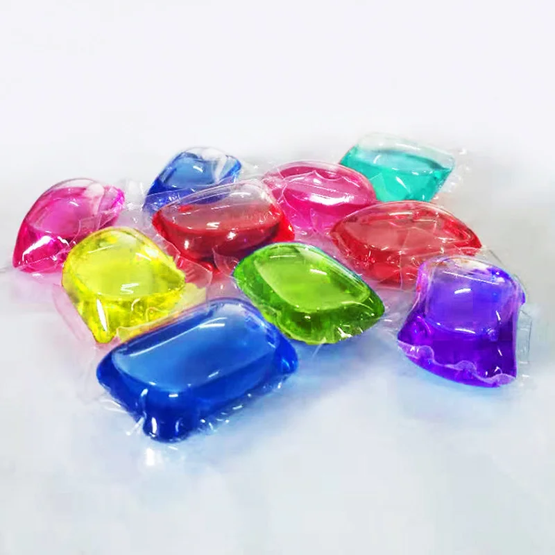 Laundry Beads Portable Laundry Gel Stains Film Bead Ball Capsules Travel Washing Liquid Portable Detergent 10pcs