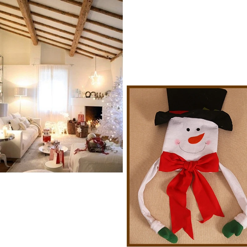 Christmas Decorations Christmas Tree Top Snowman Hat Decoration Doll Hanging Decoration Home
