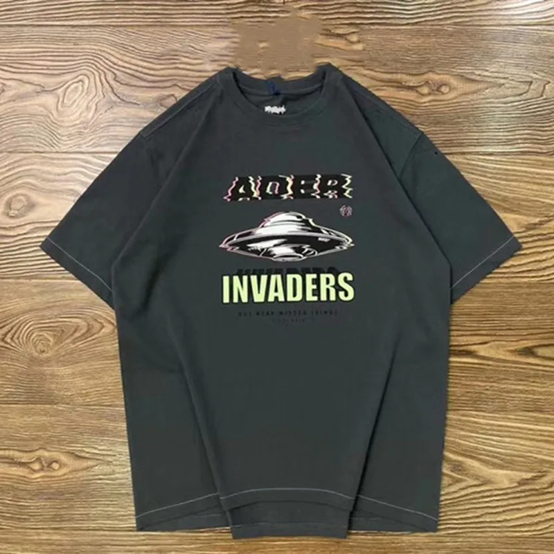 Футболки с ошибками Invaders высококачественные повседневные Модные топы мужские и