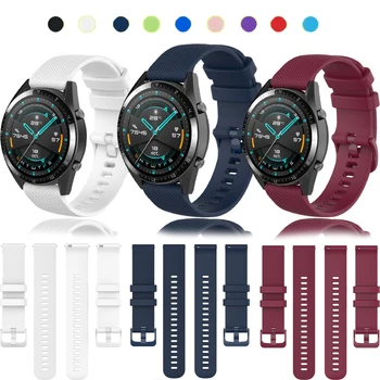 

22mm for Huawei watch GT/GT 2 46mm/Active/Elegant/Magic GT/Honor Watch Magic/magic Watch 2 46mm/silicone accessories wristband
