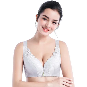 

Plus Size Bras Sexy Lace Women's Bra Lingerie Push Up Brassiere 36-42 C D Cup Wire Free Fashion Bralette Underwear