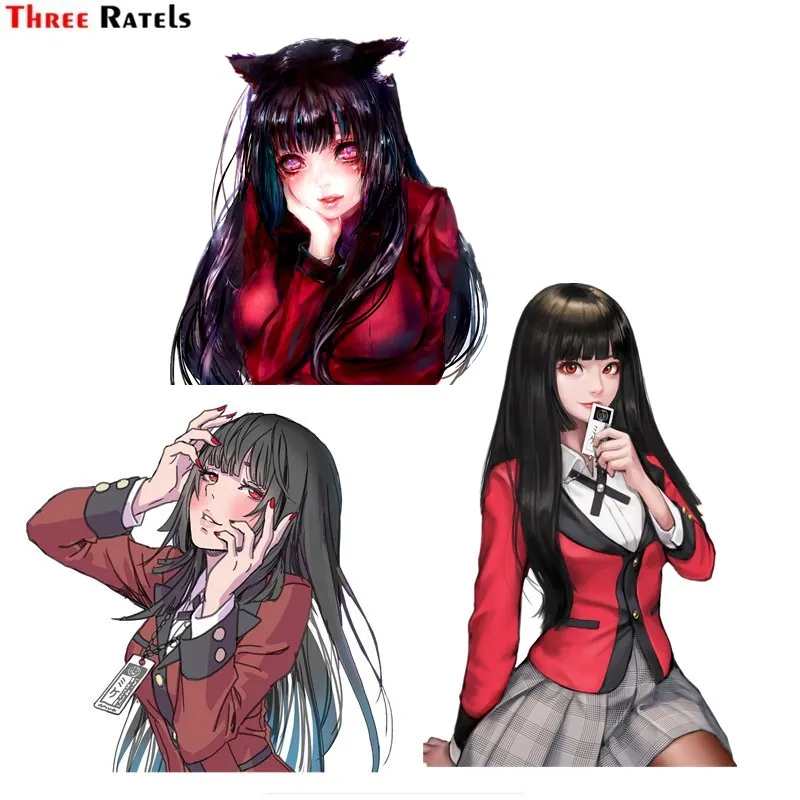 Три Ratels FC805 для Kakegurui Jabami Yumeko Аниме Девушки автомобиля тела стикер ПВХ фигурка