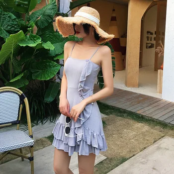 

Plus Size Women Sexy One Piece Swim Suits Swimsuit Women's Large Swimwear Hans Super Swimsuits With Skirt Solid Polyester Sierra