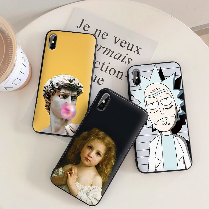 Phone Case For Huawei nova smart lite Silicone Luxury Cover Huawi Nova 3i 5 4 E 5t 5pro Cases nova5 nova4e etui David statue | Мобильные