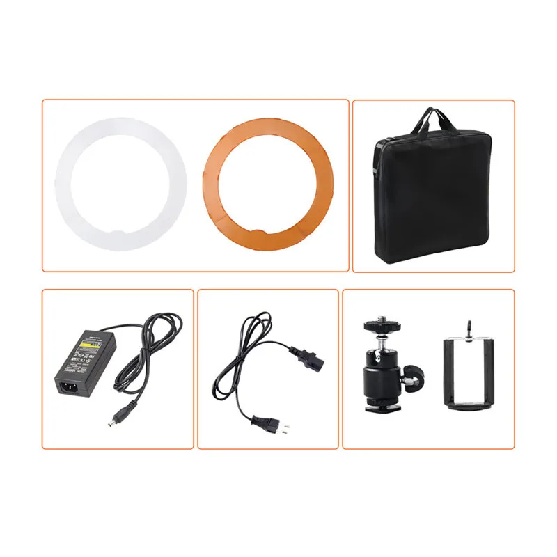  Fusitu RL-18 Photographic Lighting 240 Leds Ring Lamp 55W Dimmable Photography Video Photo LED Ring - 32757743863