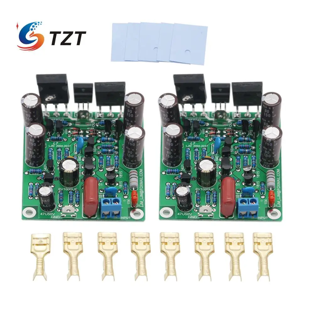 TZT Class AB MOSFET L7 аудио усилитель мощности двухканальный 300 350WX2 Плата усилителя LJM|audio