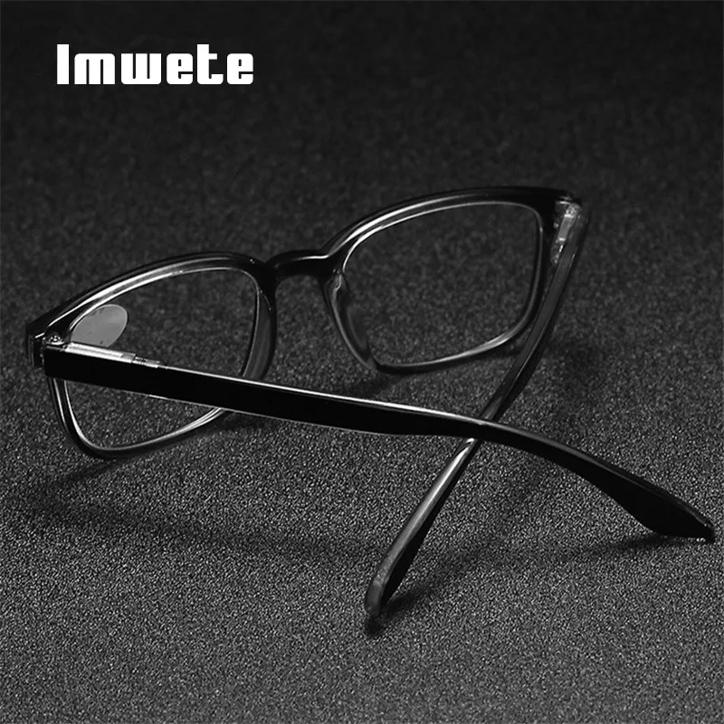 Imwete, Квадратный, анти-синий светильник, очки для чтения, женские, прозрачные линзы, очки для мужчин, прозрачные, дальнозоркие, очки для глаз, диоптрий 1,0 3,0