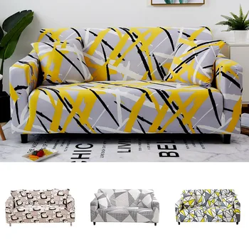 

Geometric Sofa Cover Elastic Sofa Cover for Living Room Corner Sofa Covers Spandex Couch Cover L Shaped Set Furniture Protector