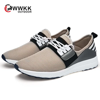 

WWKK Running Shoes for Men Antiskid Damping Cool Outsole Walking Trekking Leisure Summer Running Man Shoes Zapatills Sneakers