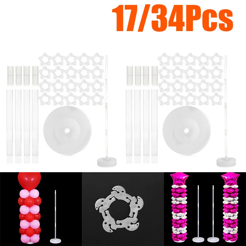  1pcs Plastic Balloon Arch Column Stand With Base Kits Wedding Birthday Party Activities Decor 2019 