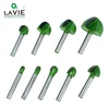 LA VIE 1pc 6mm Shank Ball Nose End Mill Round Nose Cove CNC Milling Bit Radius Core Box Solid Carbide Router Bit Tools MC06001 ► Photo 3/6