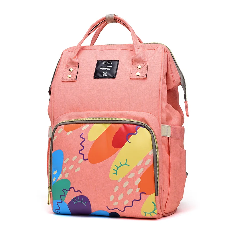 

2019 Spring And Summer New Style Diaper Bag Large Capacity Printed One-Shoulder Handbag Cartoon Cute Backpack a Generation of Fa